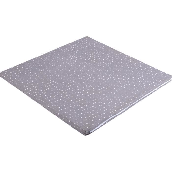 P TIT LIT Matelas de parc Imprimé étoiles 95 x 95 x 4 cm