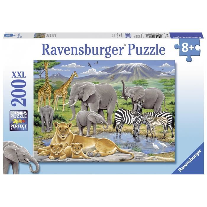 Puzzle 200 pcs Animaux Afrique