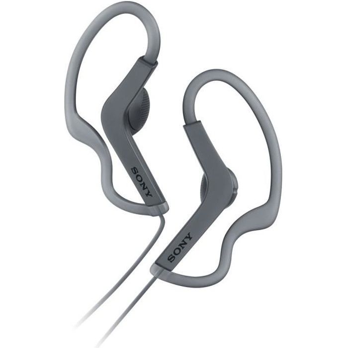 Ecouteurs Original Sony AS210 Contours d'Oreilles Etanches Jack 3.5mm - Noir