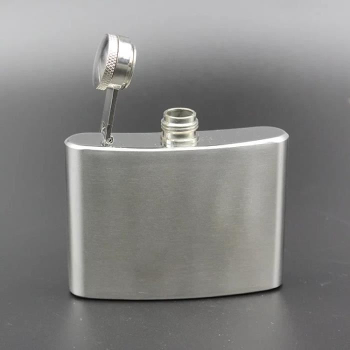 Acier Inoxydable Hip Flask Alcool Whisky Bouchon Entonnoir Drinkware ...