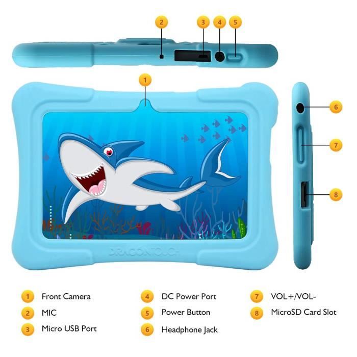 2019 Dragon Touch Tablette Tactile Enfants 7"1