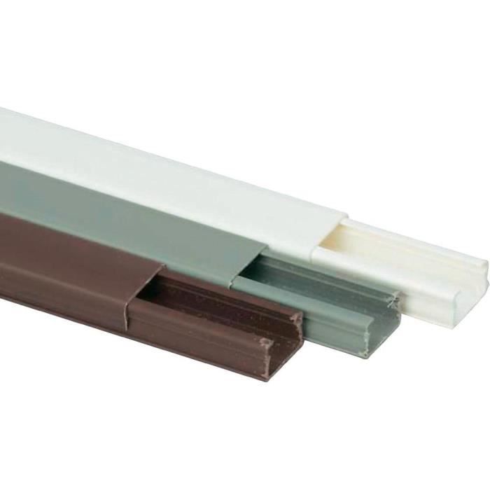 Passe c/âbles Heidemann 09936 blanc pur 20X10mm 2m