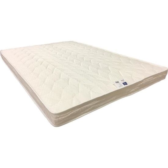 matelas clic clac 10cm 130x190 latex naturel 80 kg-m3 + poli lattex