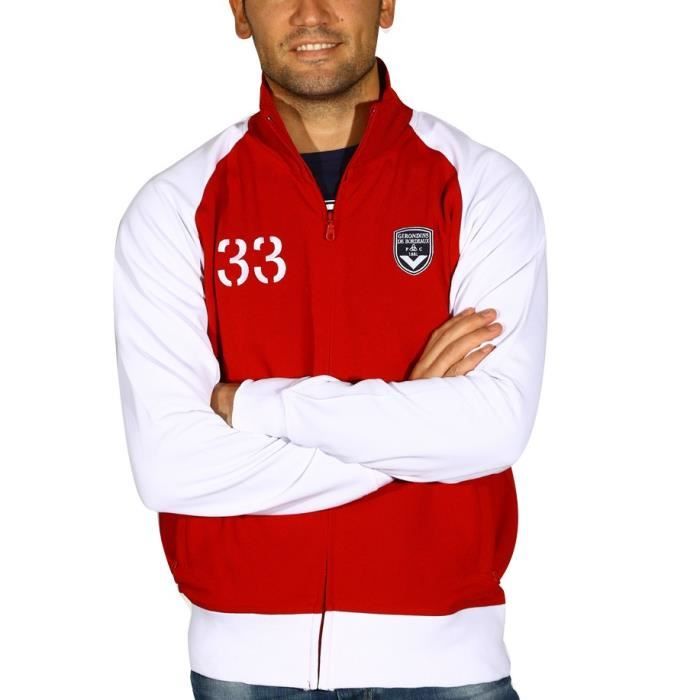 FCGB Veste zippée Club - Junior - Bordeaux / Blanc