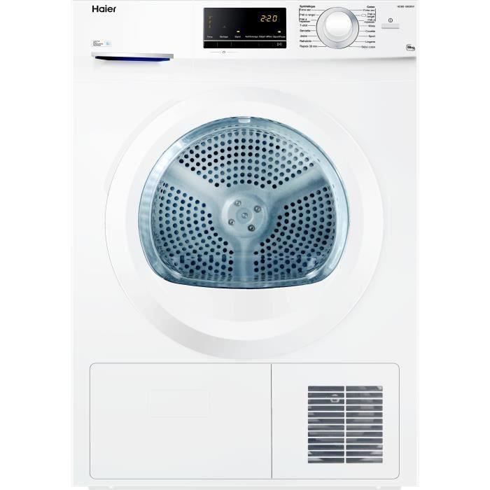 HAIER D836W - Sèche-linge - 8 kg - Condensation - Classe B - Blanc