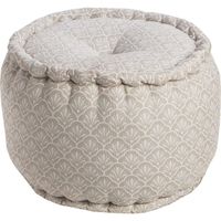 POUF - POIRE DEKO & CO - Pouf rond - Paloma - Ø40x30cm - Beige POUF - POIRE DEKO & CO - Pouf rond - Paloma - Ø40x30cm - Beige
