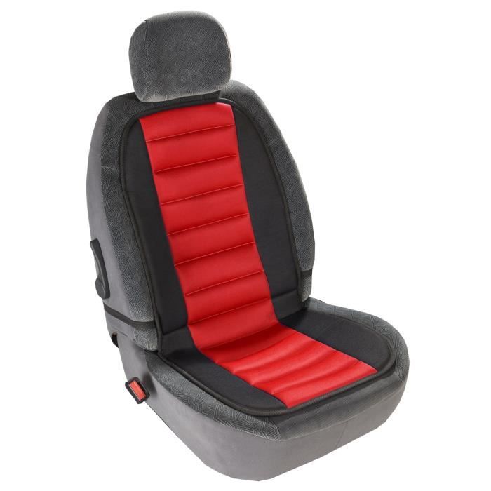 Couvre-siège Universelle Noir et Rouge