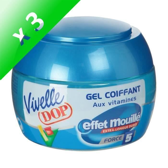 Produit shopeco.fr : Lot De 3 - LASCAD Vivelle DOP Gel Pot Effet Mouille Pot 150ml
