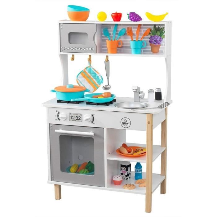 KIDKRAFT - Cuisine enfant en bois avec accessoires All Time