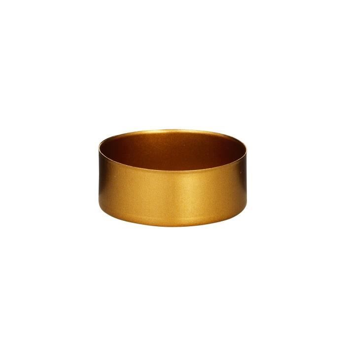 PANDURO Support bougie - Doré - 4 pièces
