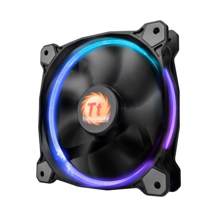 Thermaltake Ventilateur pour boitier Riing RGB 256 couleurs 12 cm