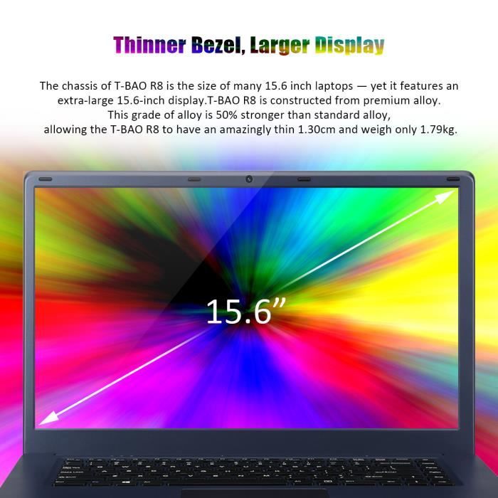 Ordinateur Portable Windows 10-T-BAO R8 PC Portable-15,6''-41
