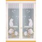160x60 cm Peint HomeMaison Paire de Vitrages Frang/és en Dentelle Polyester