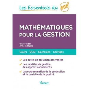 Livre Mathématiques Pour La Gestion Cours Qcm - 