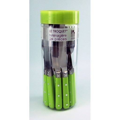 Ménagère 24 pièces Troquet VERT ANIS