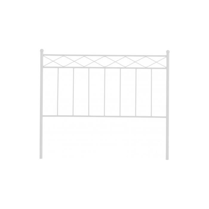 Tête De Lit Plaque Fer Forgé Blanc 90cm Melo Achat Vente Tête
