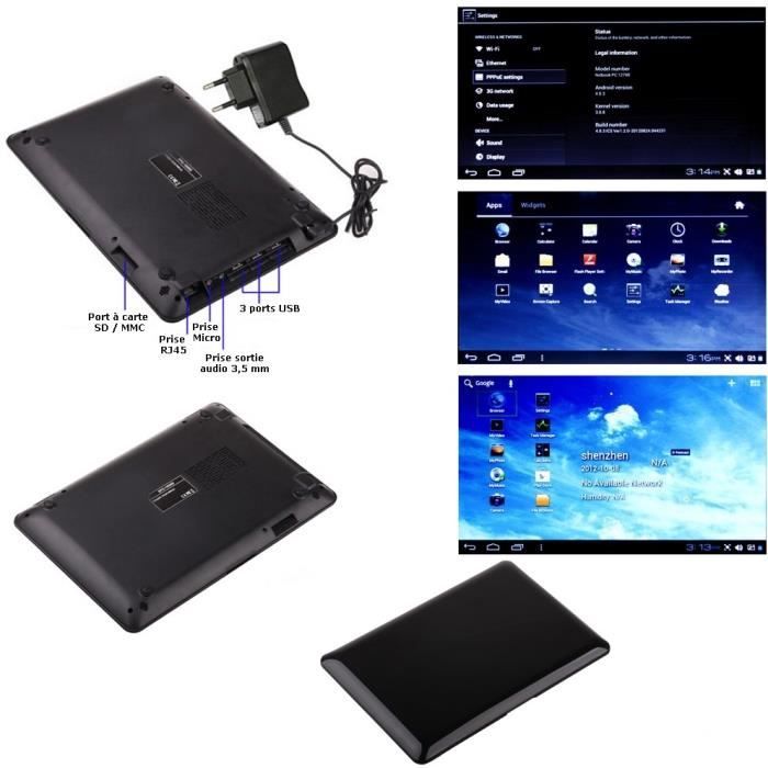 MEGA Pack- Mini ordinateur portable Netbook Noir1