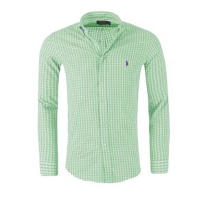 100Coton Lauren Ample À Manches Ralph Courtes Coupe Jaune Carreaux CreodxB