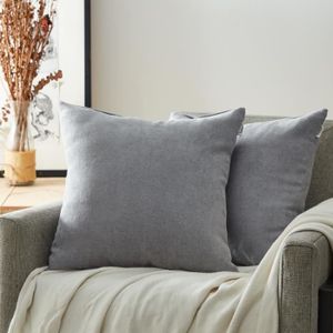 HOUSSE DE COUSSIN Topfinel  2 Housse de Coussin 65x65cm Décoratif Ca