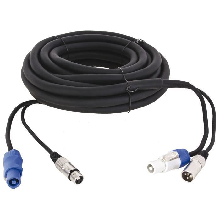 AFX COMBO-XLR-POWERCON10 Câble rallonge alimentation pour lyre ou projecteur - 10m