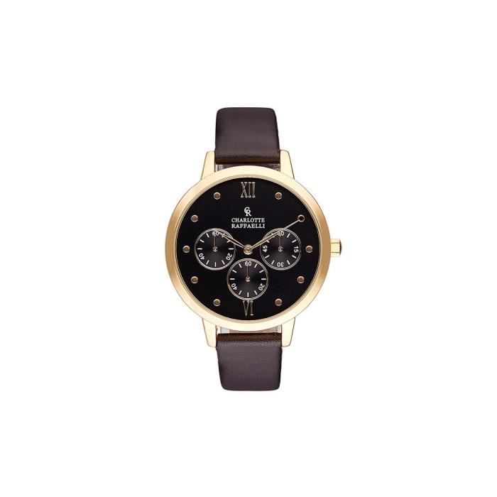 CHARLOTTE RAFFAELLI Montre Femme Quartz CRB016 Bracelet Cuir