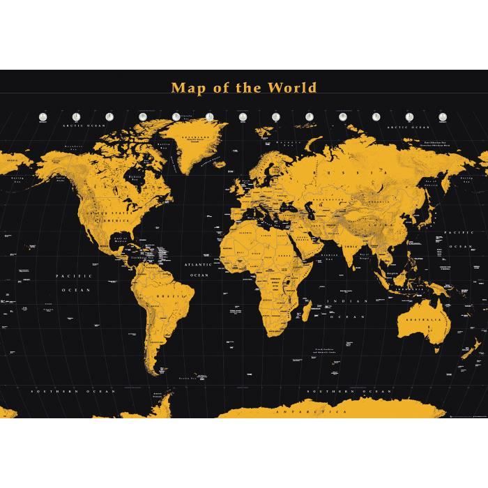 Affiche carte du monde (Géant 100 x 140cm) - Achat / Vente ...