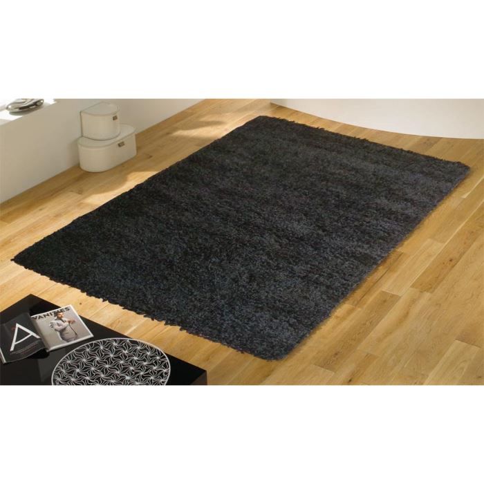 TAPIS DECO SHAGGY NOIR DOMINO 2253 (Cm. 120x170) - Achat ...