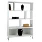 bibliothèque design blanc laqué 4 niveaux léa i… - achat / vente
