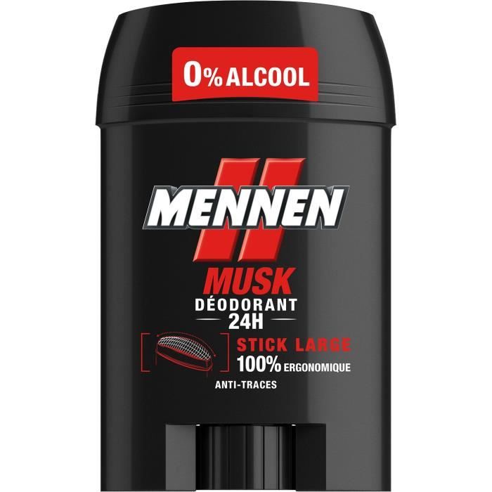 Deodorant 24h Musk anti-traces Mennen - le stick de 50 ml