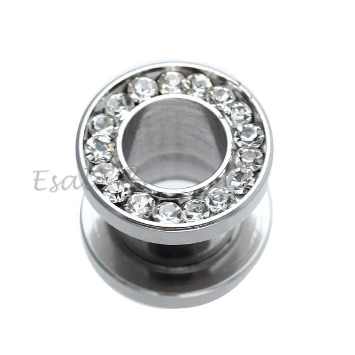 Kit Dilatation Oreilles Avec Tunnels Et Tiges | 8 Ou 16 Pièces Acier/ Acrylique | Tailles 1.6 à 10 Mm - 9