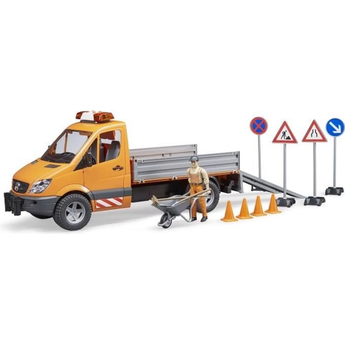 Camion Avec Son Et Mb Lumière Municipal Module 2537 Bruder oWrBexCd