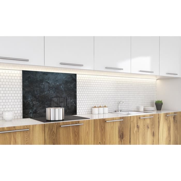 Fond de hotte "Texture ardoise" en Verre1