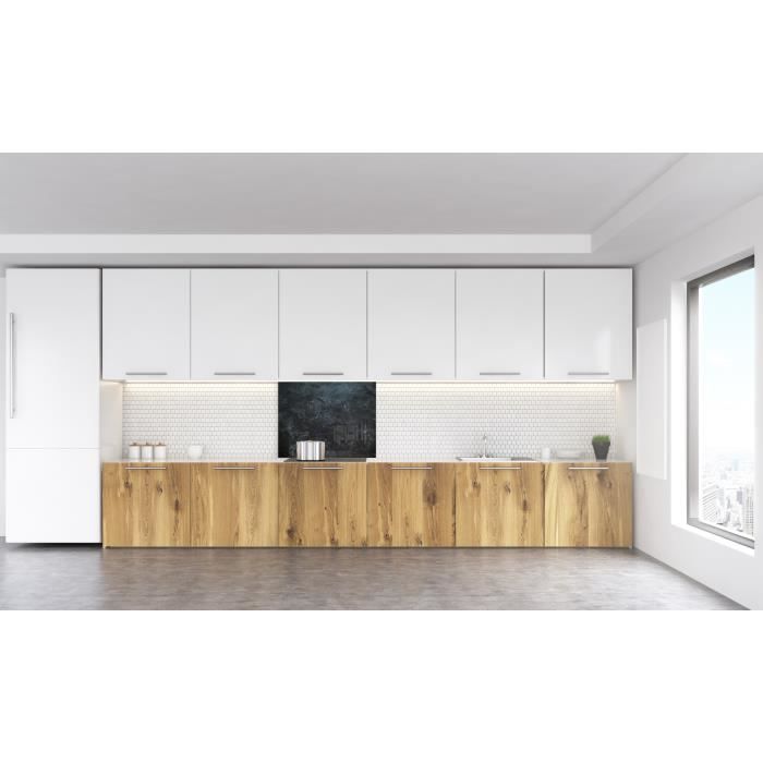 Fond de hotte "Texture ardoise" en Verre2