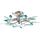 GLOBO LIGHTING Plafonnier - Cristaux acryliques -