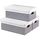 Lot de 3 boites de rangement MARINIERE