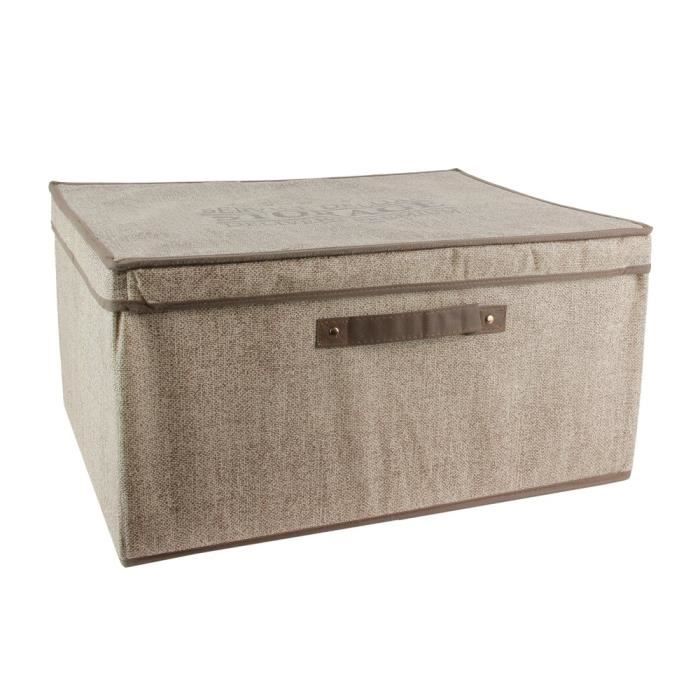 Boite De Rangement Deluxe 50L Ivoire