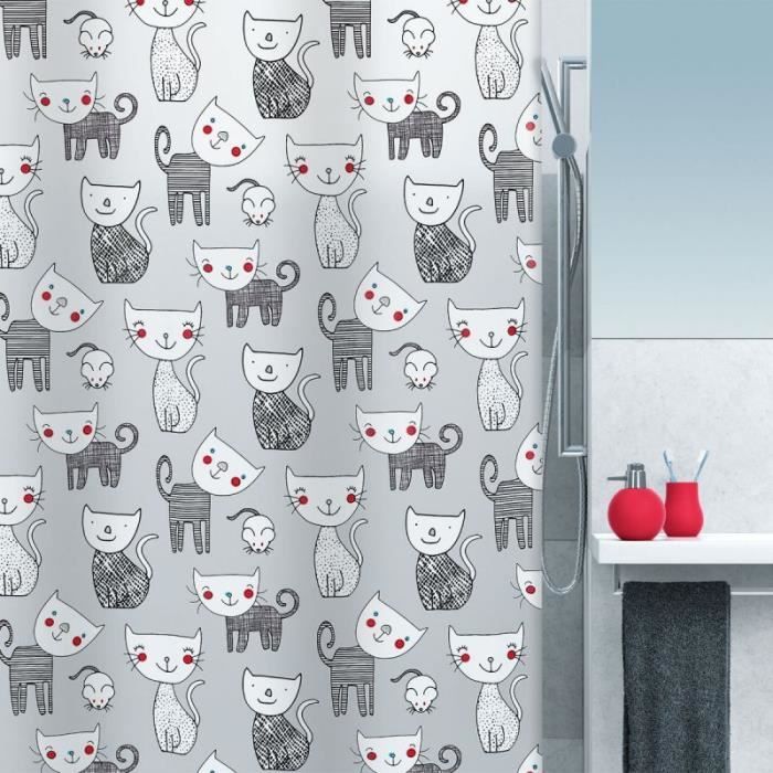 Rideau de Douche PVC Mizzy 180 x 200 cm Noir - Achat / Vente rideau ... Rideau de Douche PVC Mizzy 180 x 200 cm Noir - Achat / Vente rideau ...