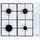 Table de cuisson gaz 58 cm