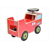 PORTEUR - POUSSEUR Porteur bois bébé Camion Pompier rouge PORTEUR - POUSSEUR Porteur bois bébé Camion Pompier rouge