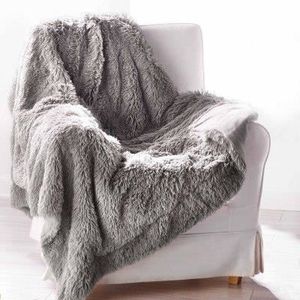 Plaid imitation fourrure - Achat / Vente pas cher