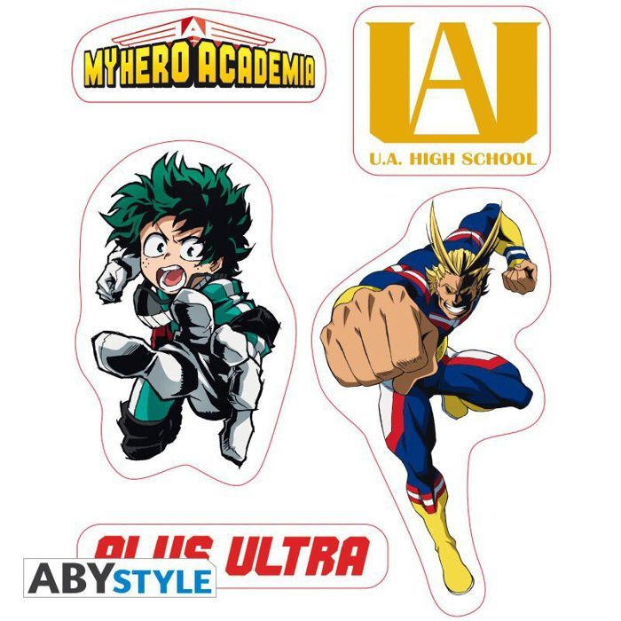 Stickers My Hero Academia - 16x11cm / 2 planches - UA High School - ABYstyle