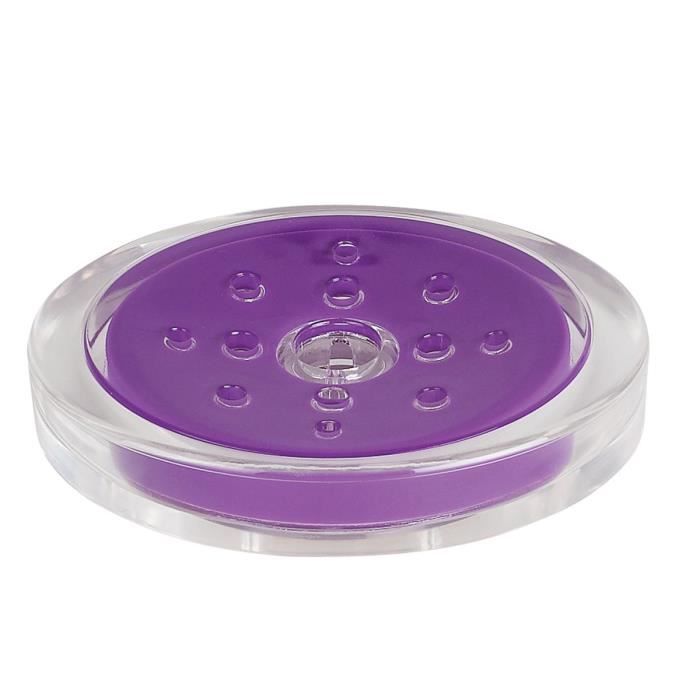 SYDNEY Porte savon - 3x13x10cm - Violet