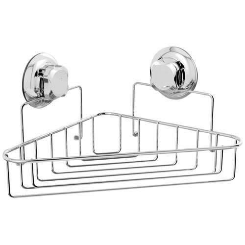 BESTLOCK Tablette d'angle acier chromé ABS et TPU