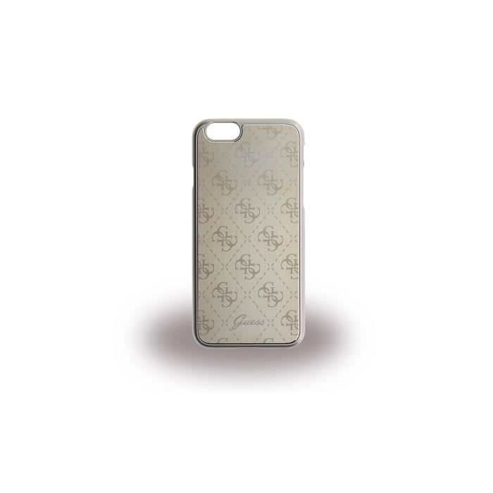 GUESS Coque rigide en aluminium - Pour iPhone 6 / 6S - Dorée