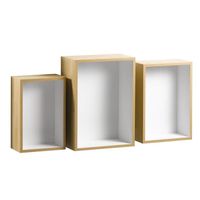 ETAGÈRE MURALE Lot de 3 étagères murales Niche - MDF - H 32 / 36 ETAGÈRE MURALE Lot de 3 étagères murales Niche - MDF - H 32 / 36