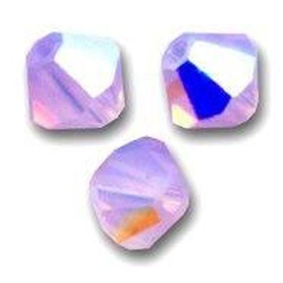 15 Perles Toupies 4mm Cristal Swarovski ROSALINE AB2X