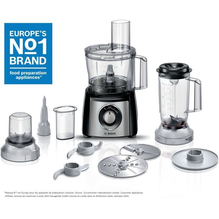 BOSCH MCM3501M MULTI TALENT Robot multifonctions - Noir/inox