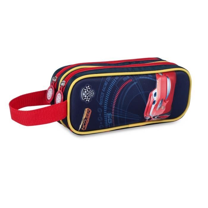CARS Trousse 1 compartiment - Primaire - Garçon - bleu