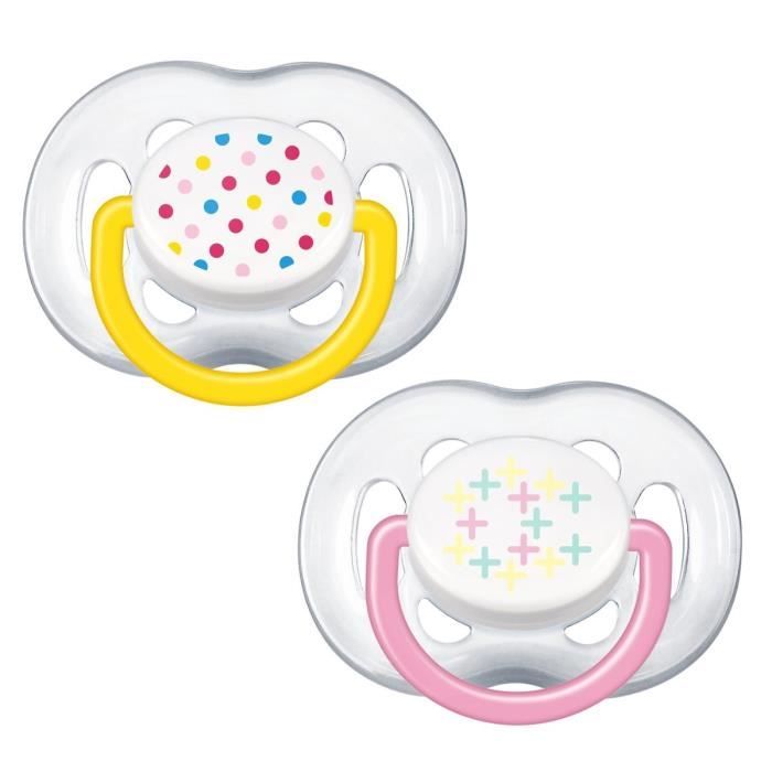 PHILIPS AVENT Sucette Aérée Tendance 6-18 mois Fille