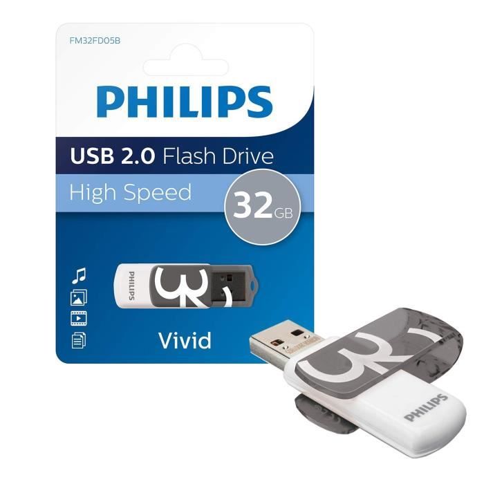 PHILIPS - Clé USB VIVID - 32 Go